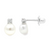 18Kt Diamond & Pearl Earrings