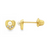 18Kt Pearl & Diamonds Heart Earrings