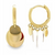14Kt Dangling Discs Earrings