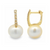 14Kt Diamond & Pearl Earrings