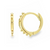 14Kt Rosary Huggie Earrings