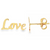 14Kt Love Piercing