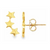 14Kt Three Star Crawler Piercing (Single)