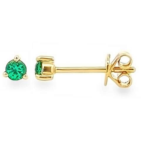 14Kt Emerald Stud Piercing