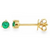 14Kt Emerald Stud Earring (Single)