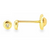 14Kt Mini Bezeled Cubic Zirconia Earrings