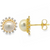 14Kt Pearl & Diamond Earrings