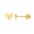 18Kt Paper Heart Earrings