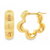 18Kt Flower Hoop Earrings