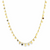 14Kt Multi Dangling Mini Star Necklace (Adjustable Length)