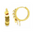 14Kt Dangling Multi Discs Earrings