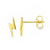14Kt Lightning Bolt Earrings (Single)