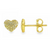 18Kt Diamond Heart Earrings 6mm/0.24in