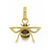 14Kt Black Enamel Diamond Bee Pendant