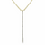 14Kt Diamond Bar Necklace (Adjustable Length)