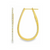 18Kt Diamond Drop Hoops 25mm/1in