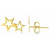 14Kt Star Silhouette Earrings
