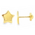 14Kt Star Earrings 7.5mm/0.29in