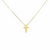 14Kt Mini Cross Necklace