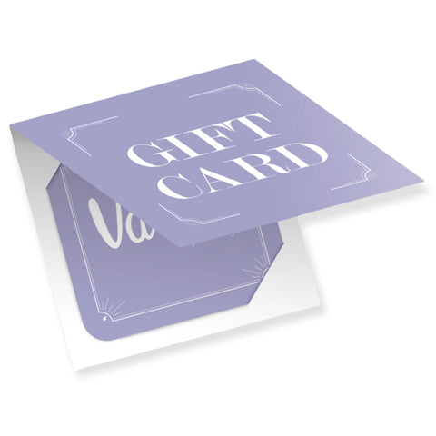 14K Yellow Gold gift card, front view