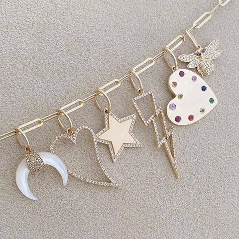 14Kt Mini Paper Clip Necklace 45.7cm/18in